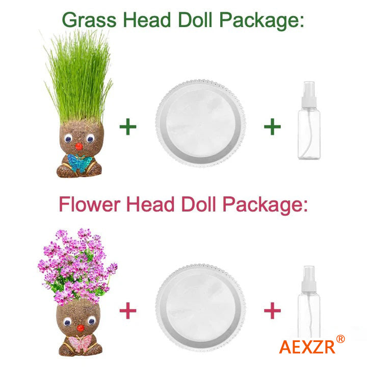 AEXZR® Grass Head Doll