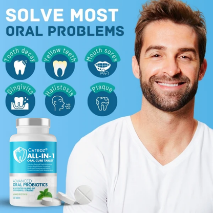 Limited Stock Left!! Cvreoz® All-in-1 Oral Cure Tablet - 👩‍⚕️ Recommended by Experts! 🔥 30-Days Money-Back Guarantee! 💰