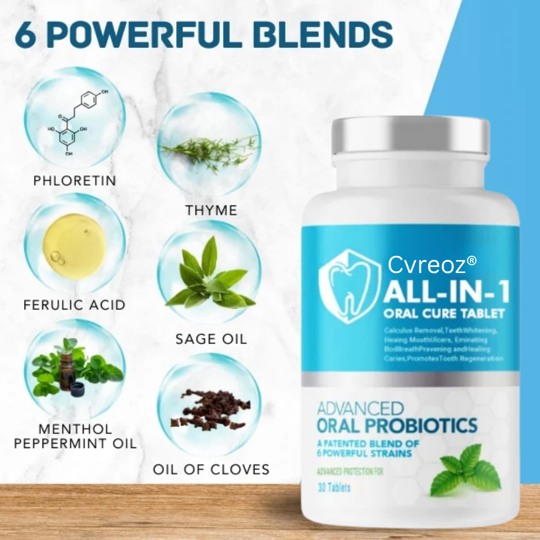 Limited Stock Left!! Cvreoz® All-in-1 Oral Cure Tablet - 👩‍⚕️ Recommended by Experts! 🔥 30-Days Money-Back Guarantee! 💰