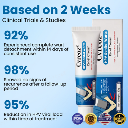 15 pcs left! Cvreoz® HPV Genital Warts Relief Cream ✅ 70% Off! Ends in 10 Minutes💨💙