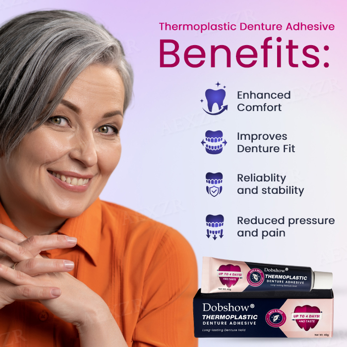 🔥Hot Sales - 50% OFF🦷Dobshow® Thermoplastic Denture Adhesive