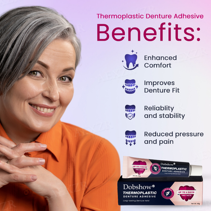🔥Hot Sales - 50% OFF🦷Dobshow® Thermoplastic Denture Adhesive